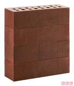 Клинкер фасадный темно-красный с бордовым песком "Порту" 0,71 NF винтаж