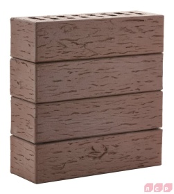 Клинкер фасадный коричневый "Мюнхен" 0,71NF береста
