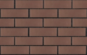 Кирпич лицевой пустотелый тёмно-коричневый 1NF гладкий