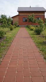 Брусчатка тёмно-красная "Эдинбург" классик R клинкер тротуарный 0,51 NF
