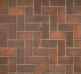 Брусчатка тёмно-красная флэш "Глазго" клинкер тротуарный 0,51 NF