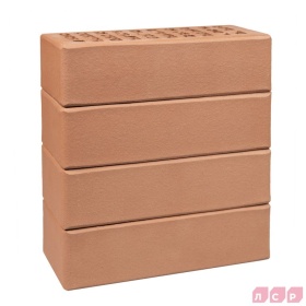 Кирпич лицевой светло-коричневый 1NF гладкий