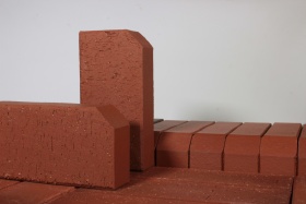 Брусчатка красная «Лондон» бордюр