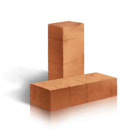 Кирпич рядовой полнотелый 1NF (М-250)