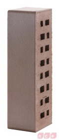 Клинкер фасадный темно-терракотовый флэш "Брюгге" 0,71NF гладкий
