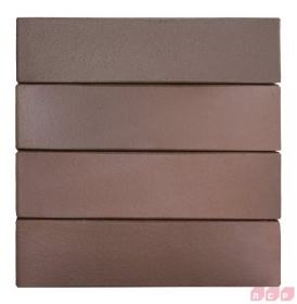 Клинкер фасадный темно-терракотовый флэш "Брюгге" 0,71NF гладкий