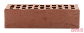 Кирпич лицевой пустотелый коричневый 1NF рустик