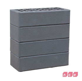 Кирпич лицевой пустотелый графитовый 1NF гладкий