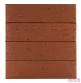 Кирпич лицевой пустотелый тёмно-красный 1NF рустик