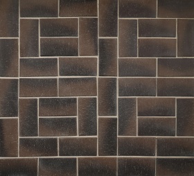 Брусчатка коричневая "Гамбург" бордо классик клинкер тротуарный 0,51 NF