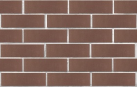 Кирпич лицевой пустотелый тёмно-коричневый 1NF гладкий