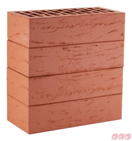 Кирпич лицевой красный 1NF рустик