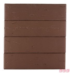 Кирпич лицевой пустотелый тёмно-коричневый 1NF рустик