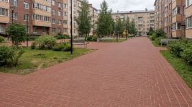 Брусчатка тёмно-красная "Эдинбург" квадро (под распил) клинкер тротуарный