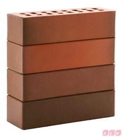 Клинкер фасадный красный флэш "Ноттингем" 0,71NF гладкий