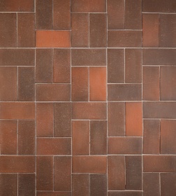 Брусчатка красная флэш "Ноттингем" клинкер тротуарный 0,51 NF