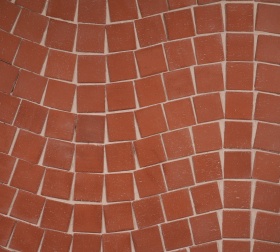 Брусчатка красная "Лондон" квадро (под распил) клинкер тротуарный 