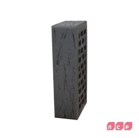 Кирпич лицевой пустотелый графитовый 1NF рустик