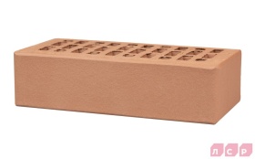 Кирпич лицевой светло-коричневый 1NF гладкий