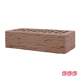 Кирпич лицевой светло-коричневый 1NF рустик
