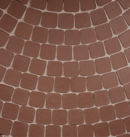 Брусчатка коричневая "Мюнхен" квадро R (под распил) клинкер тротуарный