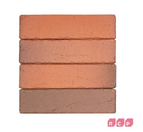 Клинкер фасадный красный флэшинг "Ричмонд Ф" 0,71NF винтаж