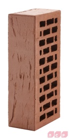 Кирпич лицевой пустотелый коричневый 1NF рустик