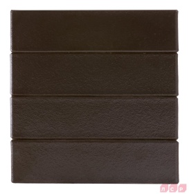 Клинкер фасадный чёрный глянцевый "Рейкьявик" 0,71NF гладкий