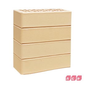 Кирпич лицевой бежевый 1NF гладкий МСК