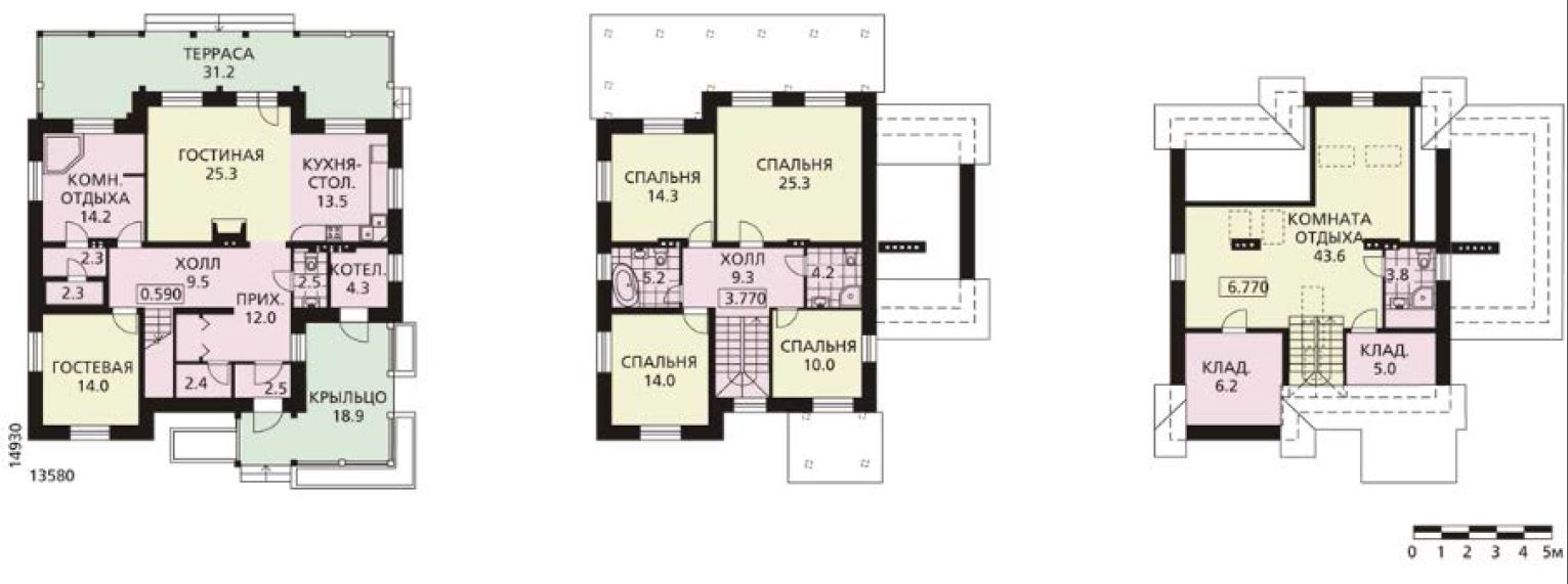 Проект динамичного коттеджа 181,1 м² (3044-0)